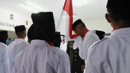 PENGUKUHAN PASKIBRAKA KECAMATAN BANTUL BERLANGSUNG KHITMAT